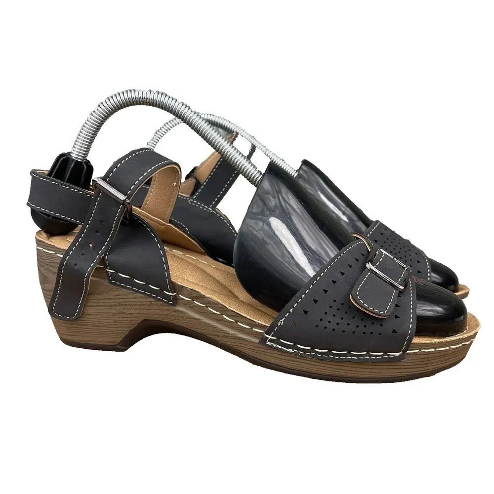 Patrizia by Spring Step Shantay Wedge Platform Sandals Women's 10